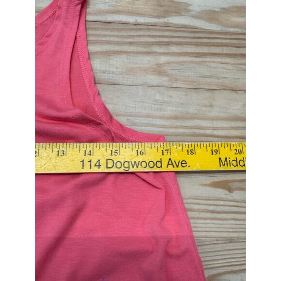 Lost Petal Linens Stitched Pink and Blue Anchor Tank Top Women’s Size Medium - Picture 5 of 8